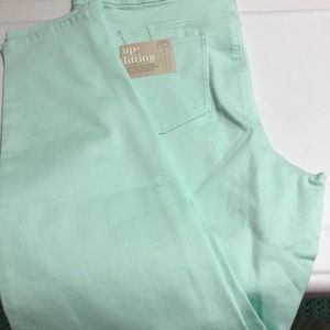 Light Green Ankle Jeans